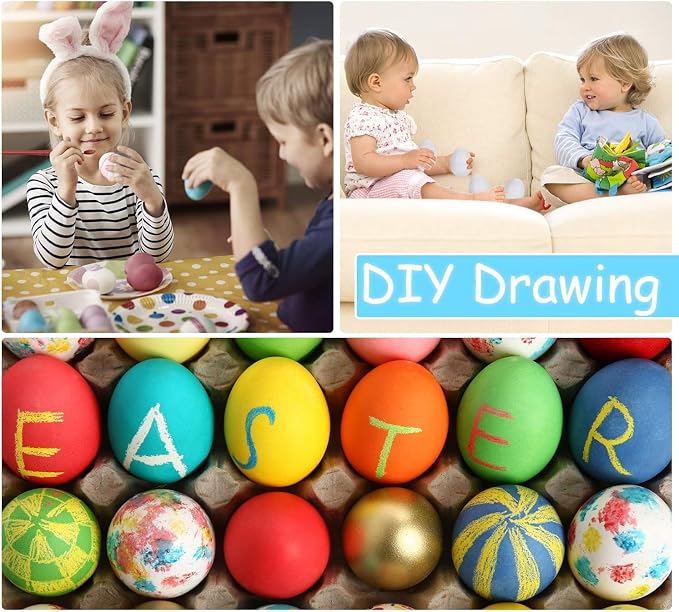 VUIYA Toddler Toys - Color Matching Egg Set - Educational Color, Shapes and Sorting Recognition Skills - Puzzle for Kid Baby Boy Girl, Easter Basket Gift (6 Eggs)