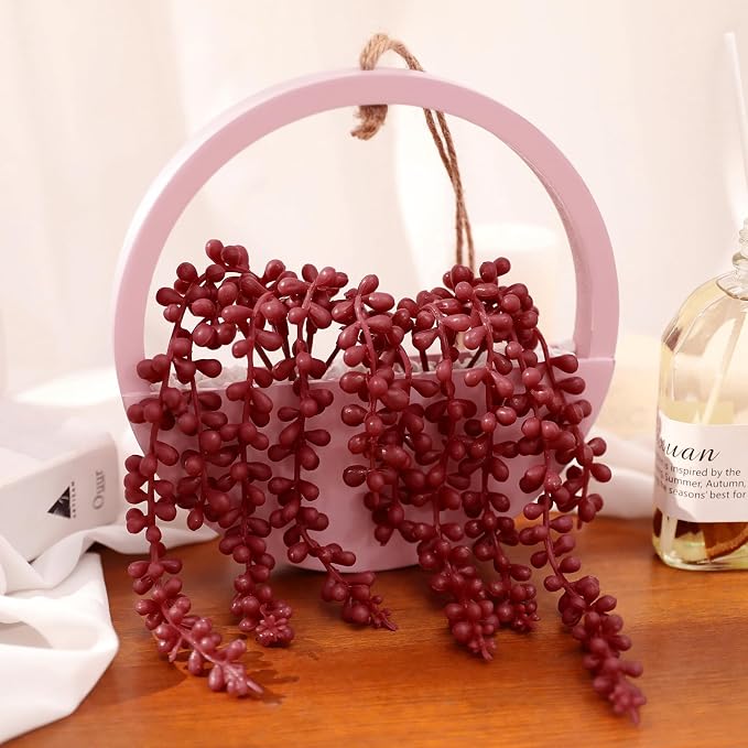 Artificial Hanging Plants Hanging Planter Fake Succulents Artificial String of