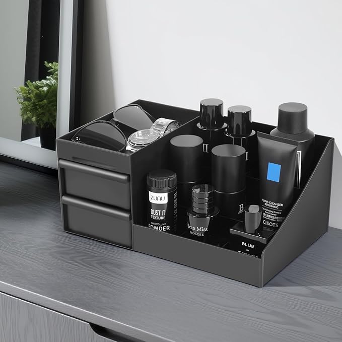 Mens Cologne Organizer, Bathroom Organizer, Perfume Tray, Perfume Stand, Dresser Organizer, Room Decor for Men, Dad Gifts, Gifts for Men,Fathers Day Gift for Dad