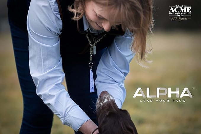 ACME Alpha 211.5 Professional Dog Training Whistle with Enhanced Ergonomic Grip. BPA-Free Plastic. 110 dBA. Long Range. Standardized Frequency. Weatherproof. Made in the UK (Day Glow Pink)