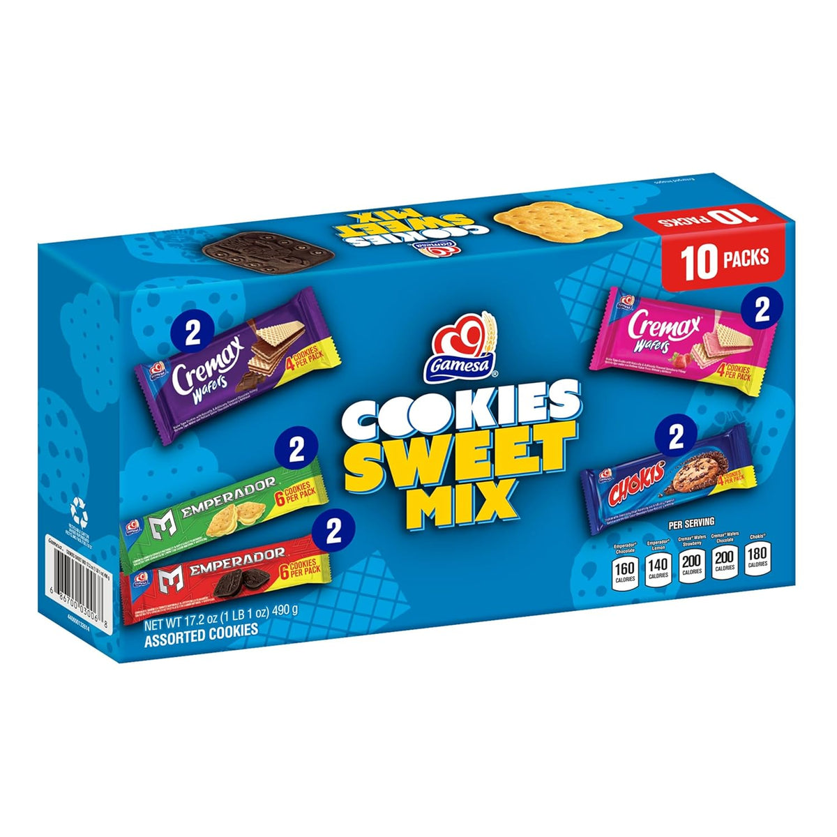 Gamesa Marias Cookies 4.9oz Sleeves, 29.6oz Total (Pack of 6) (Packaging May Vary)