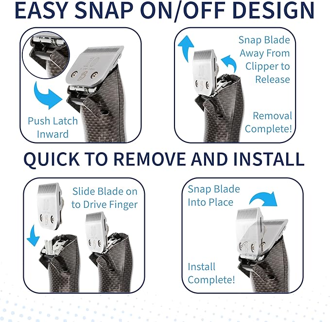 Detachable A Series 8 1/2 Blade Dog Grooming Clipper Blade Cuts Length 7/64" - 2.8mm Japanese Carbon Steel 8 1/2 Clipper Blade | 2.8mm Clipper Blade (Compatible A5 Series(B812)
