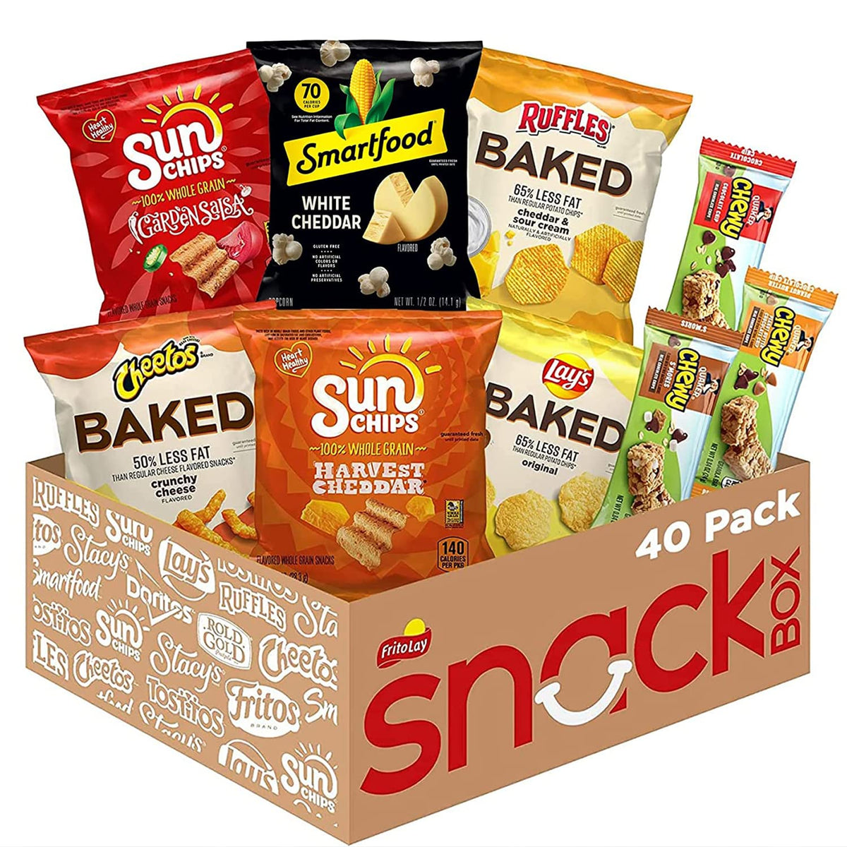 Frito-Lay Baked & Popped Mix Variety Pack, (Pack of 40)