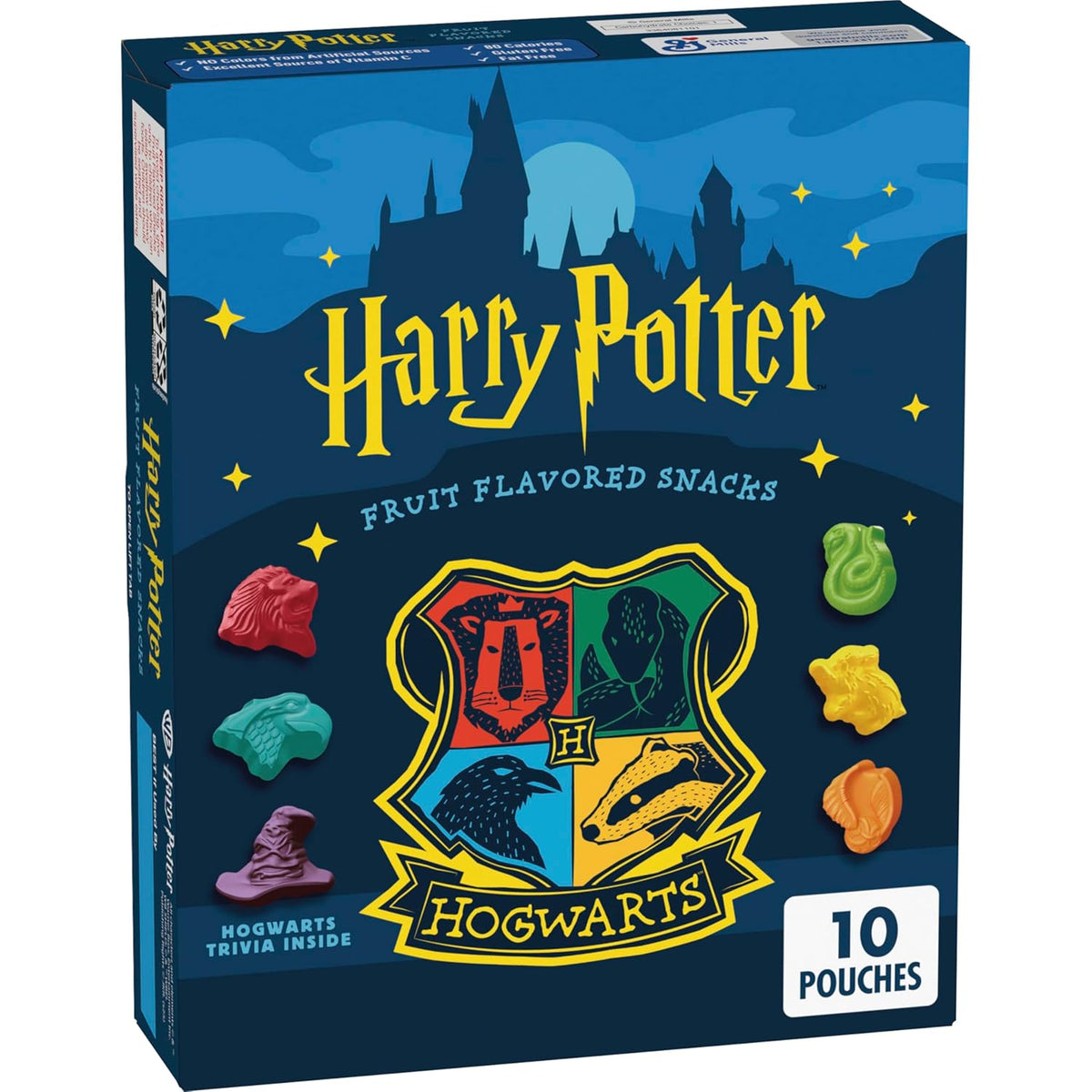Harry Potter Fruit Flavored Snacks, Fat Free and Gluten Free Snacks, 17.6 oz (22 Pouches)