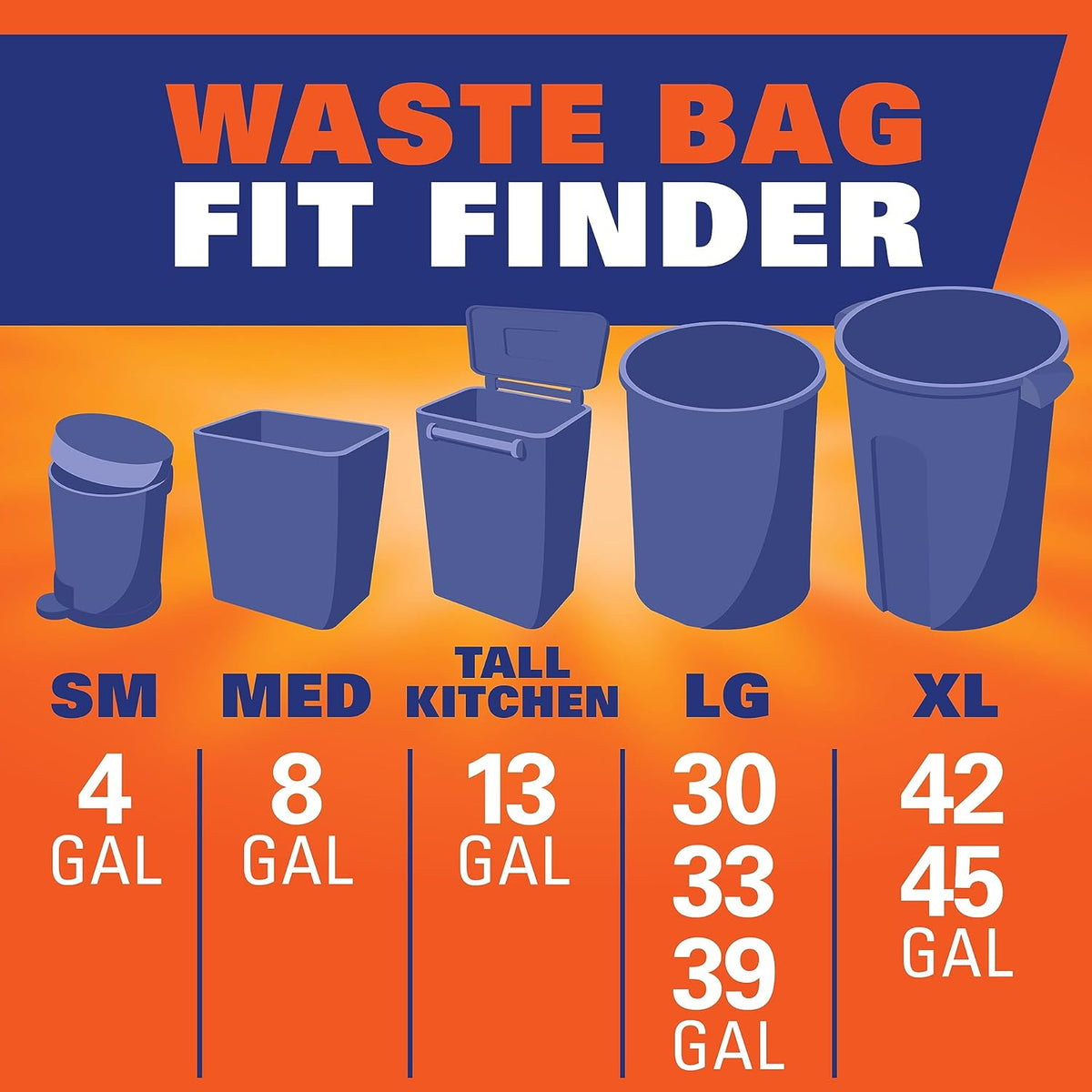 Hefty Ultra Strong Tall Kitchen Trash Bags, Unscented, 13 Gallon, 80 Count