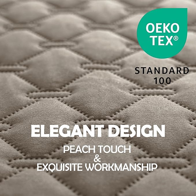 gogobunny 3X Stronger Waterproof Pet Blanket, Scratch Proof Furniture Protector for Dogs Cats, Reversible Cover 68x82 Inch, Dark Stone
