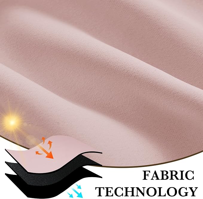 RYB HOME 100% Blackout RV Camper Curtains, Thermal Insulated Total Room