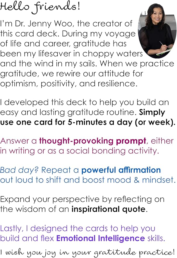 Mind Brain Emotion 52 Essential Gratitude Attitude: Journal & Conversation Cards to Boost Mood & Mindset - Empowering Prompts, Self-Help Affirmations, and Insightful Quotes - for Kids & Adults