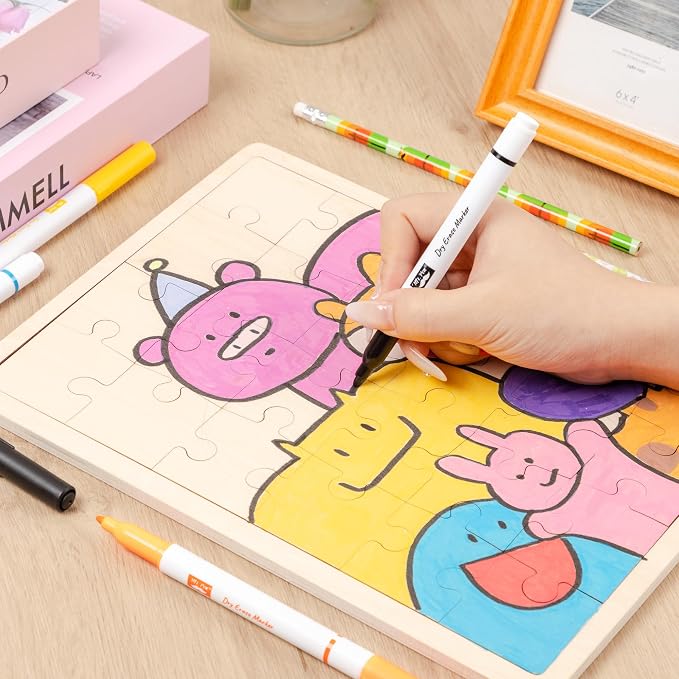 Mr. Pen- Blank Wooden Puzzle, 100 Pieces, 14.2" x 10.6" (Pack of 4)