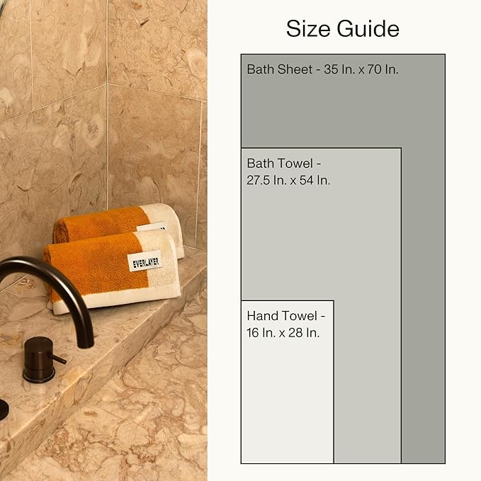 Towels - Ultra Soft, Thick and Plush, Reversible - 2 PC Luxury Hand Towels (16"x 28"), 550 GSM,100% Combed Cotton, Made in Portugal, Perfect for Home and Bathroom,Amber Charcoal-Janus