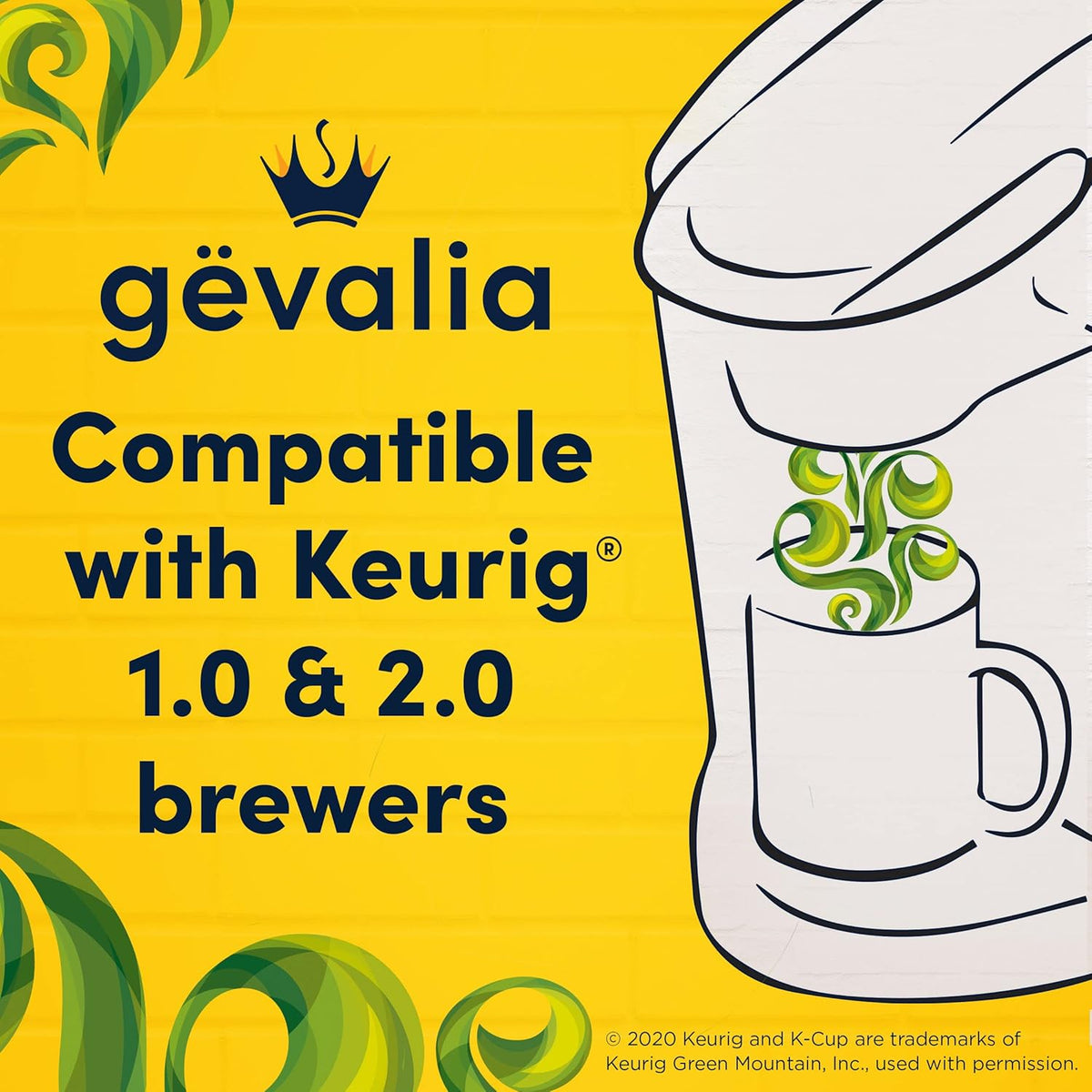 Gevalia Colombia K-Cup Coffee Pods, for a Keto and Low Carb Lifestyle, 84 ct Box