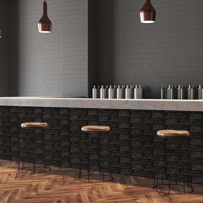 30PCS 3D Wall Panels Peel and Stick Foam, Self-Adhesive Decorative 3D Brick
