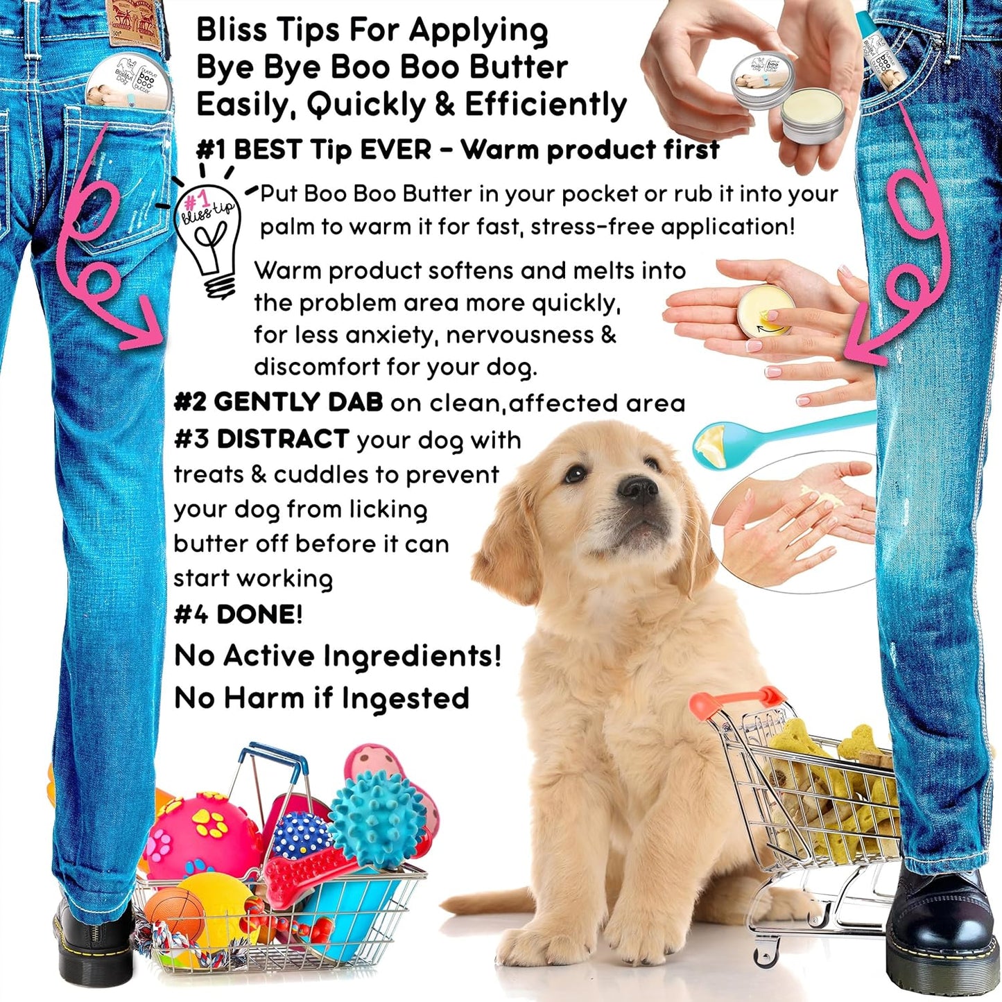 The Blissful Dog Nova Scotia Duck Tolling Retriever Boo Boo Butter, 4-Ounce