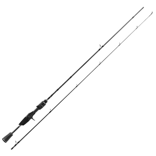 KastKing Kestrel Fishing Rod - IM8 Graphite Blanks, 8 Different Light & Ultralight Casting & Spinning Fishing Rods, 2 & 3 Piece Rods, American Tackle Guides and Custom EVA Handle - size: 7'2"/ML Power/Fast(2pcs), style: Cast