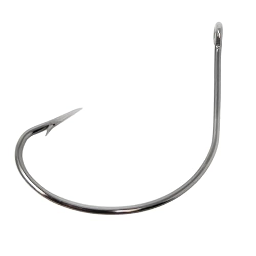 Reaction Tackle Wide Gap Wacky Hooks, Weedless Worm Hooks for Bass, High Carbon Steel Hooks for Stick Worm Soft Plastics, Neko Rig and Finesse Fishing (25-Pack) - size: #3/0 Standard