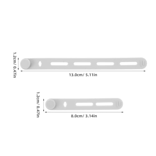 Ipetboom 40PCS Stretchy Fishing Rod Bands - 3.2 Inch 5.2 Inch Reusable Silicone Fishing Rod Straps - Silicone Rubber Ties Belts for Bundling, Cables, Gardening Tools