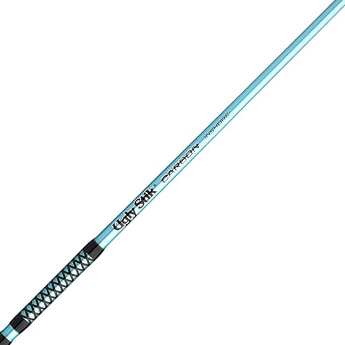 Ugly Stik Carbon Inshore Spinning Rod, Durable and Balanced Fishing Rod, 24-Ton Graphite Blank, Solid Graphite Tip for Increased Sensitivity - size: 7'6" - Medium - 1pc - 10-17lb