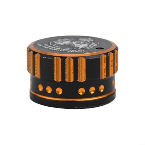 Spool Tension Mechanical Brake Knob for ABU-3/3.5/4/P5 Series, Spool Mechanical Aluminum Alloy Brake Knob with internal sound baitcast reel, Fish Reel Fishing Supplies(black gold) - color: black gold