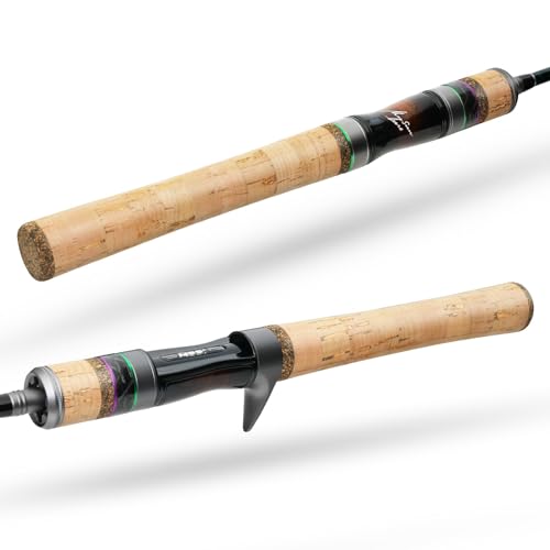 HANDING Magic L BFS Rod 2-Piece Ultralight Casting & Spinning Rod for Trout Crappie Bluegill Yellow Perch Sunfish, for BFS Fishing - size: 6' - L - Moderate Fast - 2pcs, style: Spinning