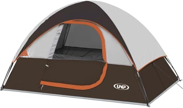 Camping Tent 2 Person, Waterproof Windproof Tent with Rainfly Easy Set up-Portable Dome Tents for Camping…