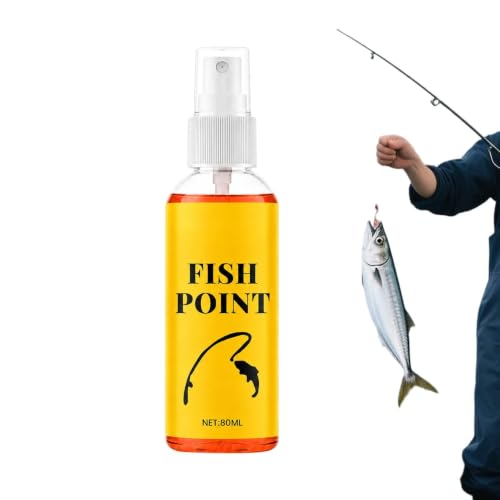 Concentrated Fish Attractant Liquid 80ml Fish Point Scent Liquid | Panfish Bait Scent Attractant for Men Angler Dad Husband Boyfriend Outdoor Trip Dock Boat Lake River Stream