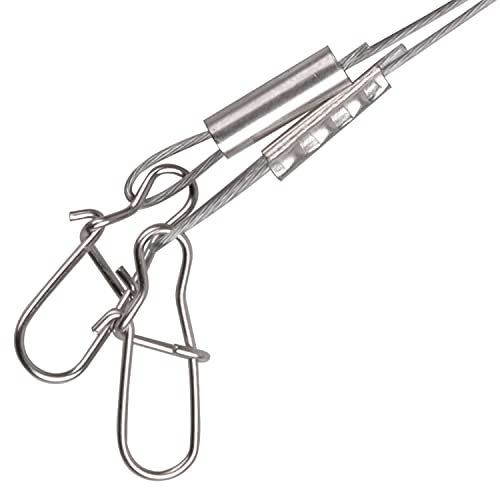 Carolina Saltwater Rigs, 8pcs Flounder Fishing Rigs, Stainless Steel Wire Leader with Egg Sinker Weights, Swivel Snaps for Catfish Grouper Drum Redfish Bottom Surf Fishing - size: 1oz-8pcs