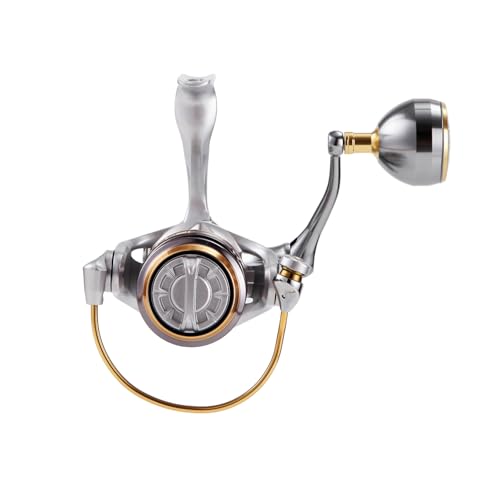 Long Shot Spinning Reel with Stainless Steel Gear, Heavy Tackle Saltwater Fishing Reel, 13+1BBS Smooth Surf Spinning Fishing Reel, 22KG/49Lbs Max Drag, Metal Trolling Reel Size 3000-6000 - size: Aston-4000