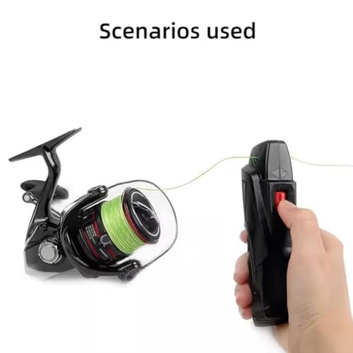 Electric Fishing Line Stripper – Portable 3.5M/S Fishing Reel Line Remover, ABS Fishing Line Winder/Spooler Tool