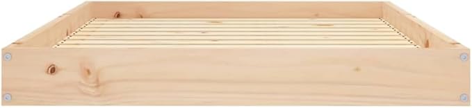 Solid Wood Pine Dog Bed, Solid Wood Pet Bed, Small Pet Furniture Cat & Dog Bed Frame, 40"x29.1"x3.5",-558