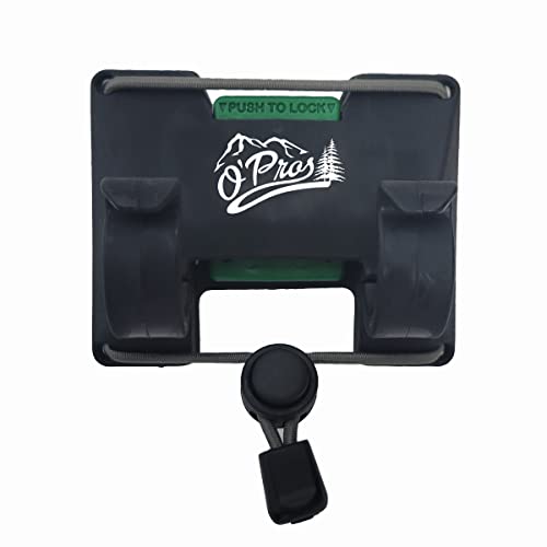 Outdoor Professionals (O’Pros) Belt Clip Rod Holder – Hands-Free - Slide Lock System with 360° Rotation for Fly Fishing and Spinning Rods