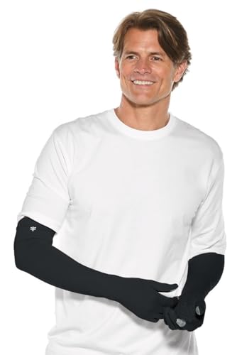 Coolibar Long Full Finger UV Sun Gloves - UPF 50+ Sun Protection - Culebra - color: Black, size: Large