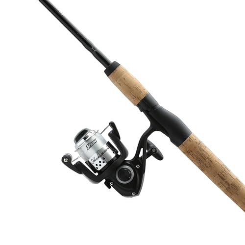 Shakespeare Cirrus 6'6" Spinning Fishing Rod and Reel Combo, 2-Piece Graphite Rod Blank, Size 30 Spinning Reel, Pre-Spooled with Monofilament Fishing Line