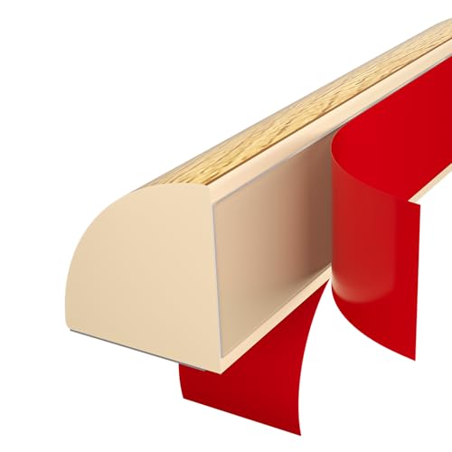 Flexible Quarter Round Molding, Mini Peel and Stick Rubber Trim Moulding(78Inch) - color: Wood Grain, size: 6.5 Feet