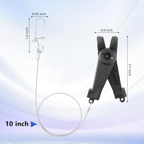 EUPHENG Fishing Downrigger Line Release Clips with Leader Snap, 2PCS/5PCS Release Clips for Downrigger Planer Board Trolling Offshore Fishing - size: 5 PCS