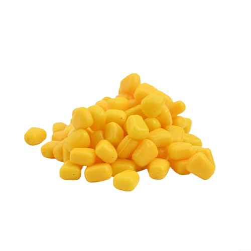 100Pcs Soft Silicone Fake Corn Fishing Lures, Artificial Floating Maize Bait With Strong Attracting Scent For Freshwater, Sea And Taiwan Fishing