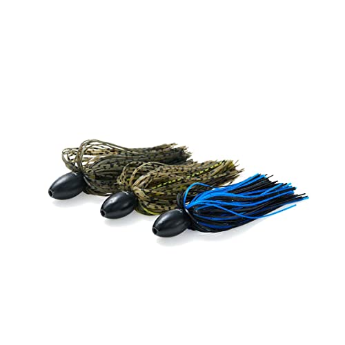 nako. Tungsten Skirted Punch Weights, Fishing Weights, Fishing Sinkers Kit for Punch Rig - color: Green Pumpkin with Brown Craw, size: 1.25 oz 3-piece