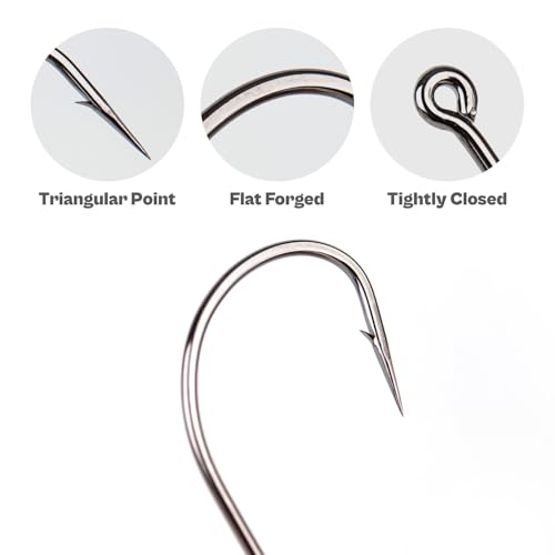Weedless Swimbait Hooks with Screw Lock & Bait Stopper- 1/0 2/0 3/0 4/0 5/0 6/0 7/0 Sizes Worms Hooks for Bass Fishing - size: 4/0 - 40Pack