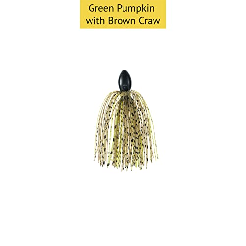 nako. Tungsten Skirted Punch Weights, Fishing Weights, Fishing Sinkers Kit for Punch Rig - color: Green Pumpkin with Brown Craw, size: 1.25 oz 3-piece