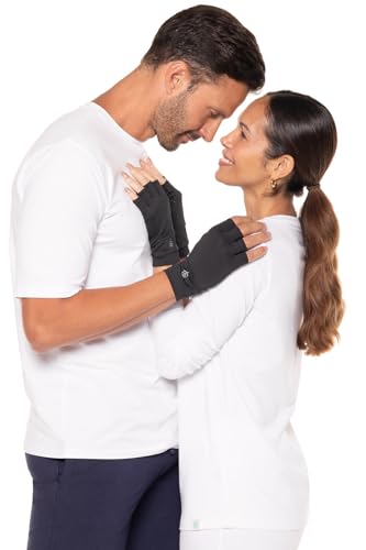 Coolibar Fingerless UV Sun Gloves - UPF 50+ Sun Protection - Ouray - color: Black, size: Large