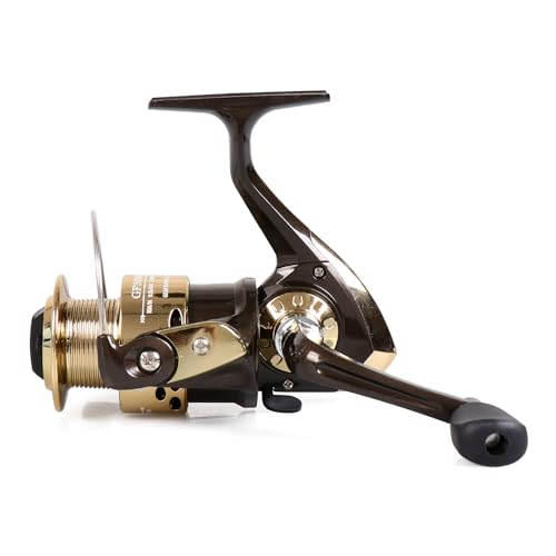 Spinning Fishing Reel for Freshwater Saltwater Fishing, Anti-Reverse with Front-Adjustable Drag - style: Gf1000 ( 3 Ball Bearings)