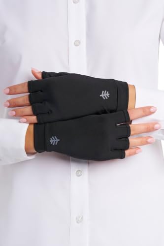 Coolibar Fingerless UV Sun Gloves - UPF 50+ Sun Protection - Ouray - color: Black, size: Large