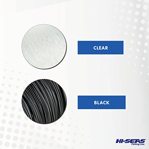 HI-SEAS Grand Slam Monofilament Fishing Leader - Superior Strong Clear Black, for Freshwater & Saltwater Big Game Bottom Fishing, Trolling - color: Black, style: 100 Yd, 300 Lb, .075 in / 1.90 Mm