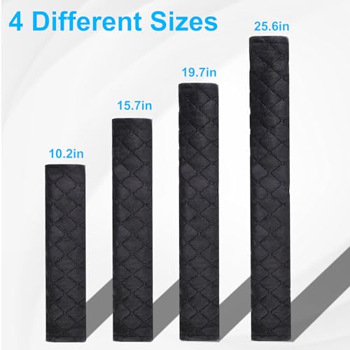 Amooca Soft Automotive Seat Belt Cover Seatbelt Shoulder Pad Neck Protector Cushions Universal Fit SUV Trucks Backpack Black Extra Long 25.6in - color: Black, size: 25.6in-1pc