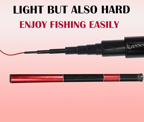 Portable Collapsible Crappie Tenkara Rod Kit Telescopic Tenkara Fishing Rod - color: Rod only, size: 8.8FT