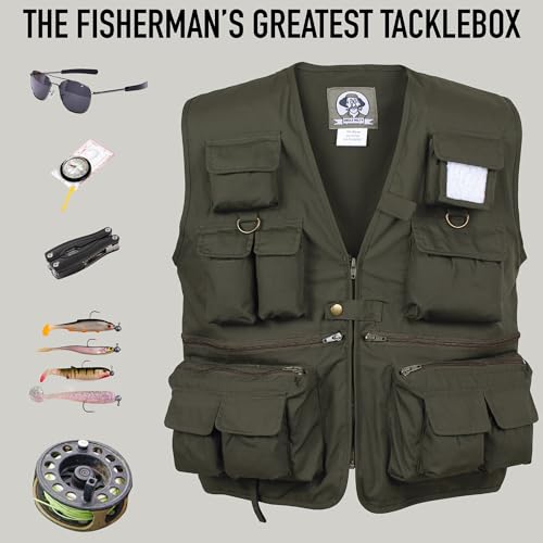 Rothco Uncle Milty Travel Vest - Outdoor Fishing Camping 17 Cargo Pocket Jacket - color: Khaki, size: 4X-Large