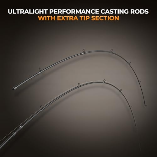KastKing Zephyr Finesse Fishing Rods – BFS Baitcasting & Spinning Rods, IM6 Graphite, Extra Twin-Tip, 2pc & 3pc Travel Design, Ultra-Light Lure Casting, Stainless Steel Guides with Zirconium Rings - size: 6'3"- UL- Fast (2pcs+ Extra Tip), style: Bait Fine