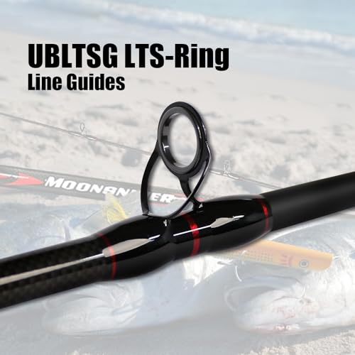 Fiblink Surf Casting Fishing Rod 2-Piece Graphite Travel Baitcasting Fishing Rod - size: Length: 11'
