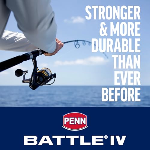 Penn Battle IV Spinning Reel and Fishing Rod Combo - size: 2000 Size Reel - 6'6" - Medium Light - 1pc, style: Battle IV