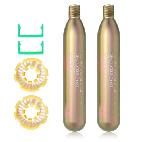 33G Co2 Cartridge Cylinder for Life Vest, Accessory for C02 PFD Rearming Kit, for Auto/Manual Inflating Life Jacket, for Adult, Used for Fishing, Surfing, Sea/Ocean Activities