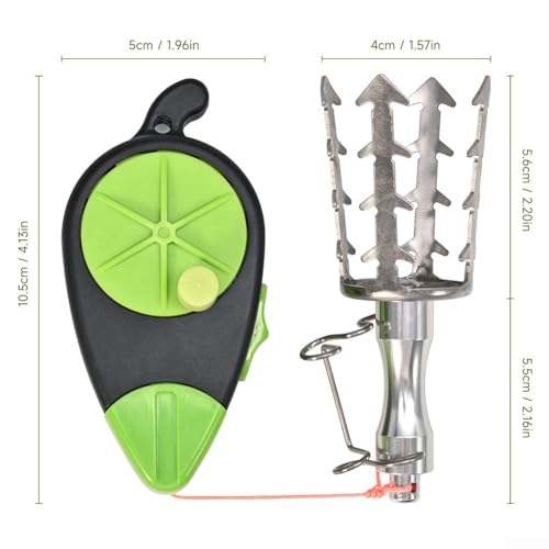 Fishing Bait Retriever with Serrated Grabber Hook and 98.4ft High-Power Line, Lure Snag Recovery Tool for Shore and Boat Anglers
